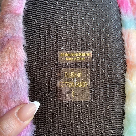 Colorful Teddy Bear Slippers for Women - Picture 2 of 2